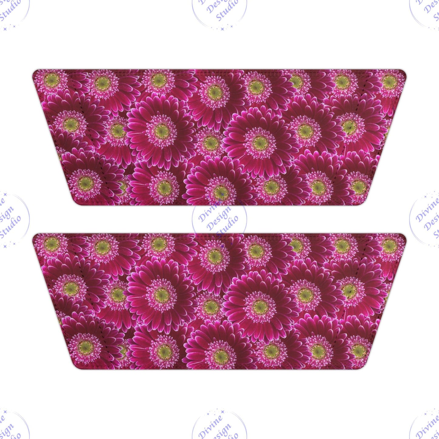 Pink Gerbera Daisy Floral Slide Sandals – Summer Beach Gift for Her