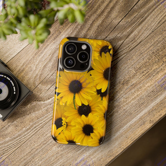 Sunflower Phone Case – Protective Floral Tech Accessory, Glossy Impact- Resistant Design, From My Garden Collection