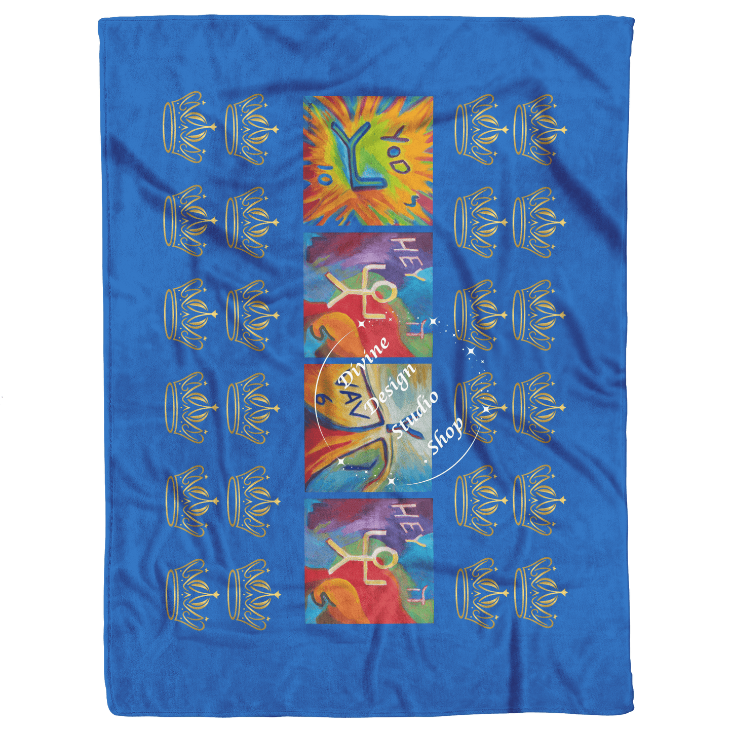 Gold_Crowns_YHVH_Fleece_Blanket_-_Heaven_V_Blanket_AS_Flat_Mockup.png