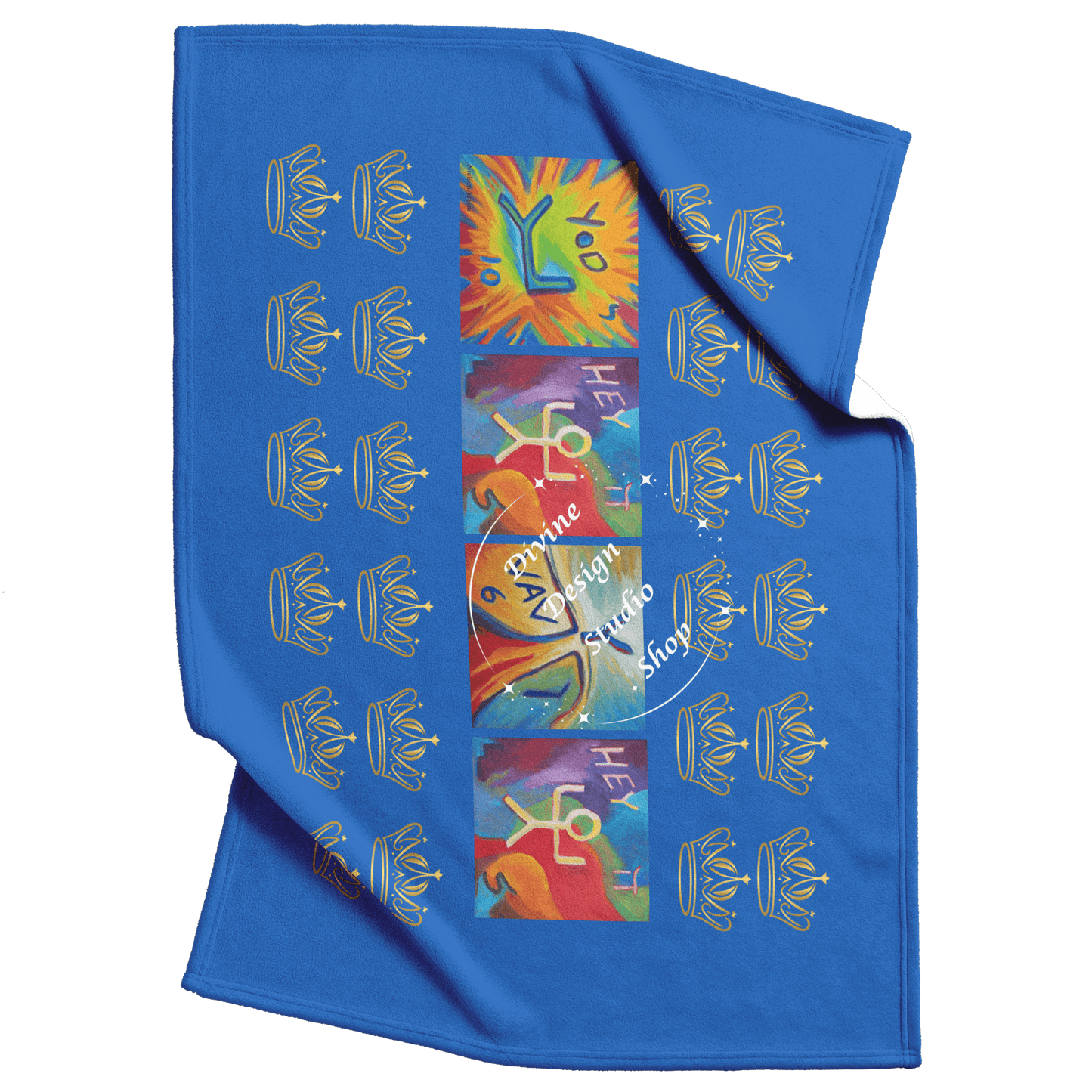 Gold_Crowns_YHVH_Fleece_Blanket_-_Heaven_V_Blanket_Top_Bottom_Folds_Mockup.png