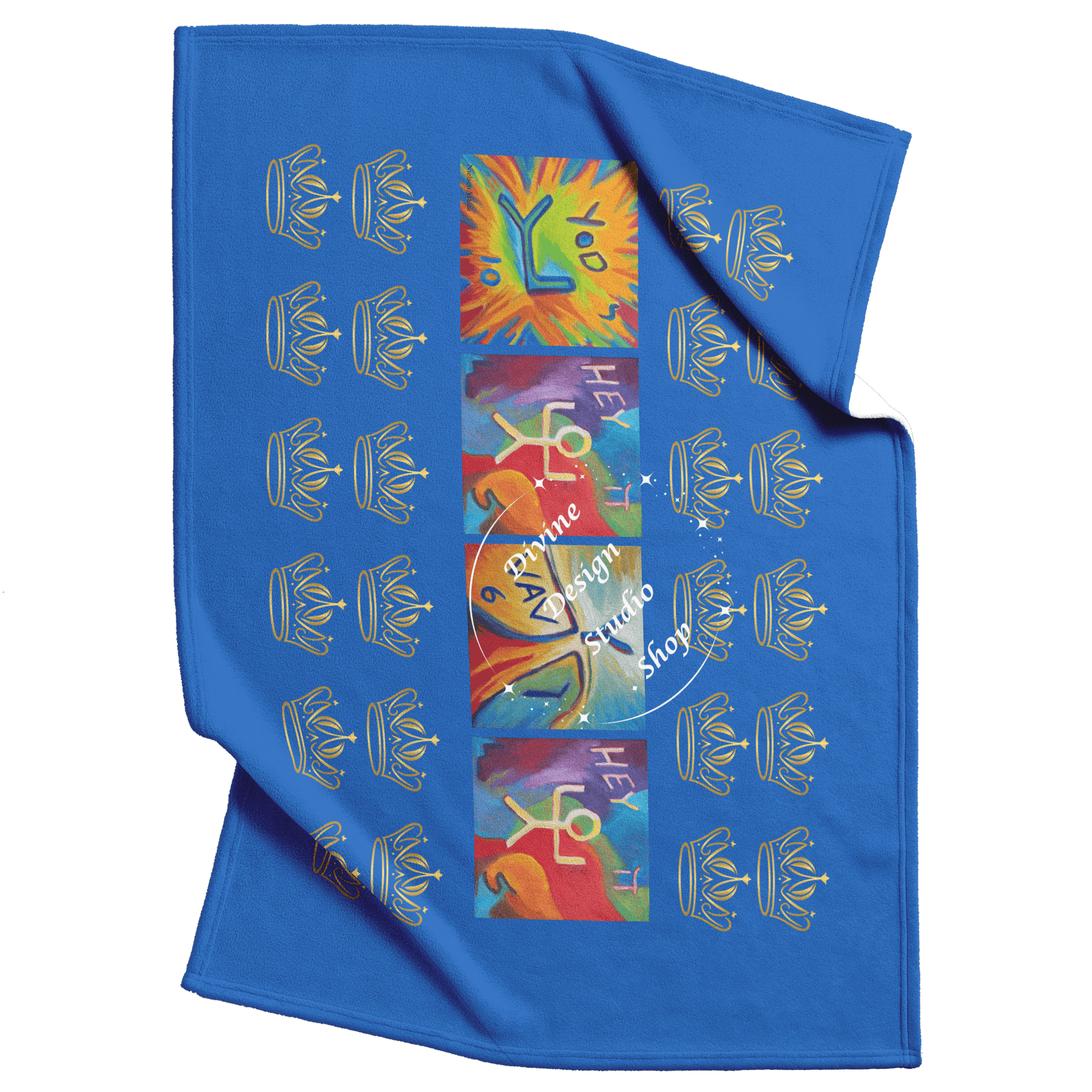 Gold_Crowns_YHVH_Fleece_Blanket_-_Heaven_V_Blanket_Top_Bottom_Folds_Mockup.png