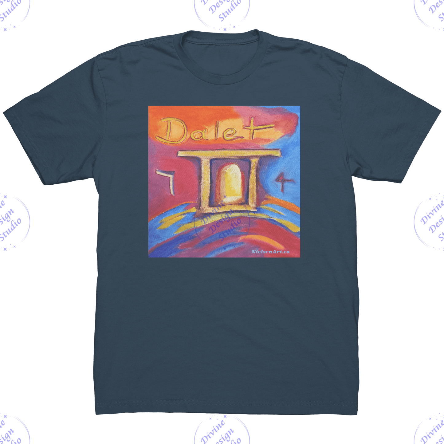 Mens_Tee_with_Paleo_Hebrew_Letter_Dalet_Indigo_Mockup.png