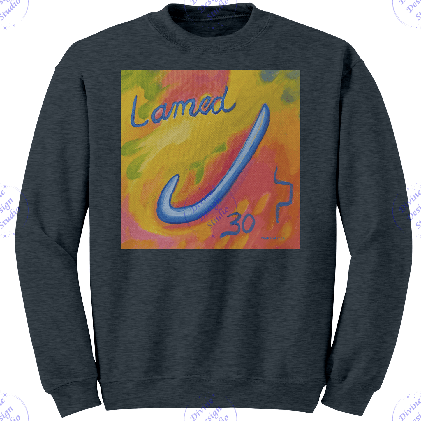 Paleo_Hebrew_Living_Letter_LAMED_Sweatsh_Dark_Heather_Mockup.png