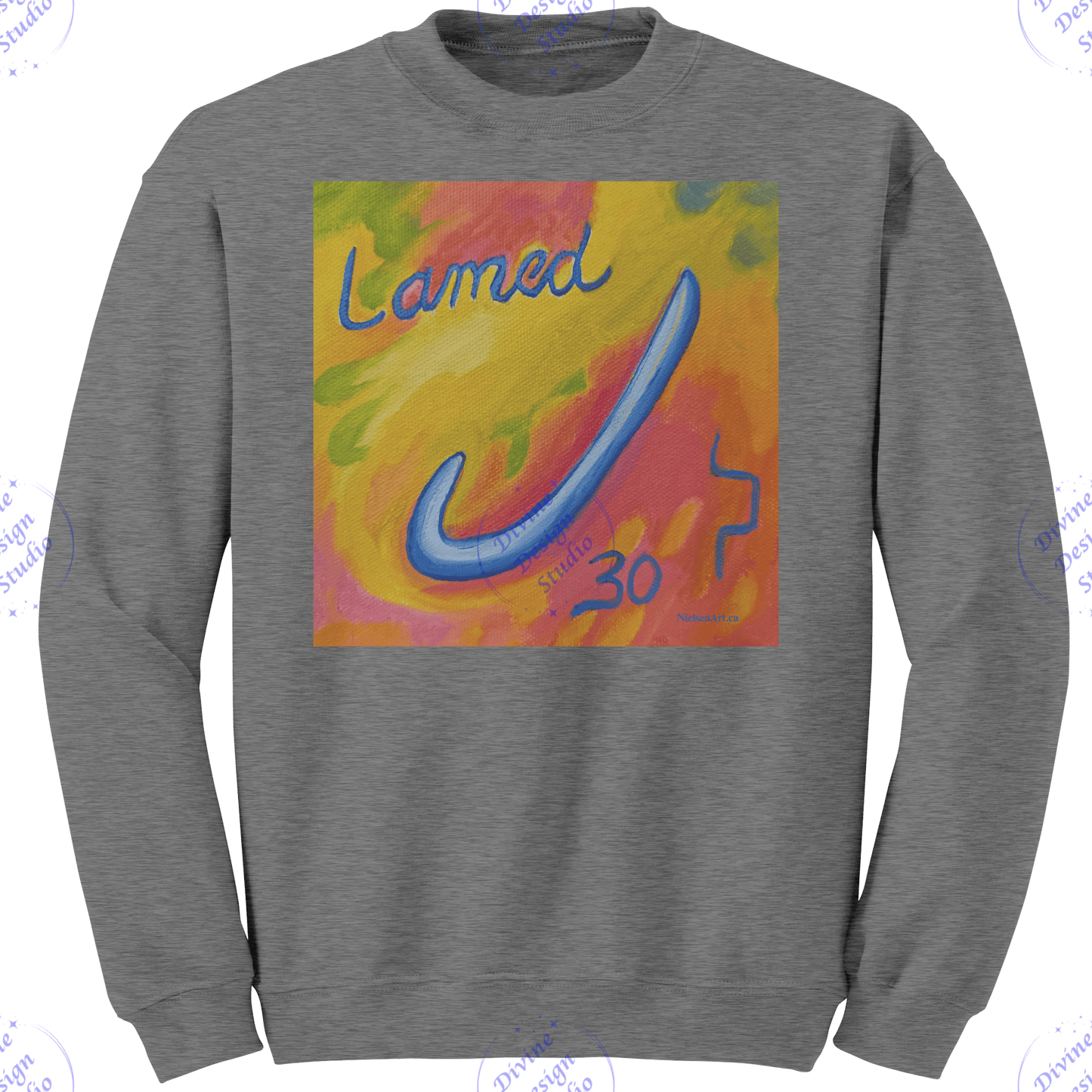 Paleo_Hebrew_Living_Letter_LAMED_Sweatsh_Graphite_Heather_Mockup.png