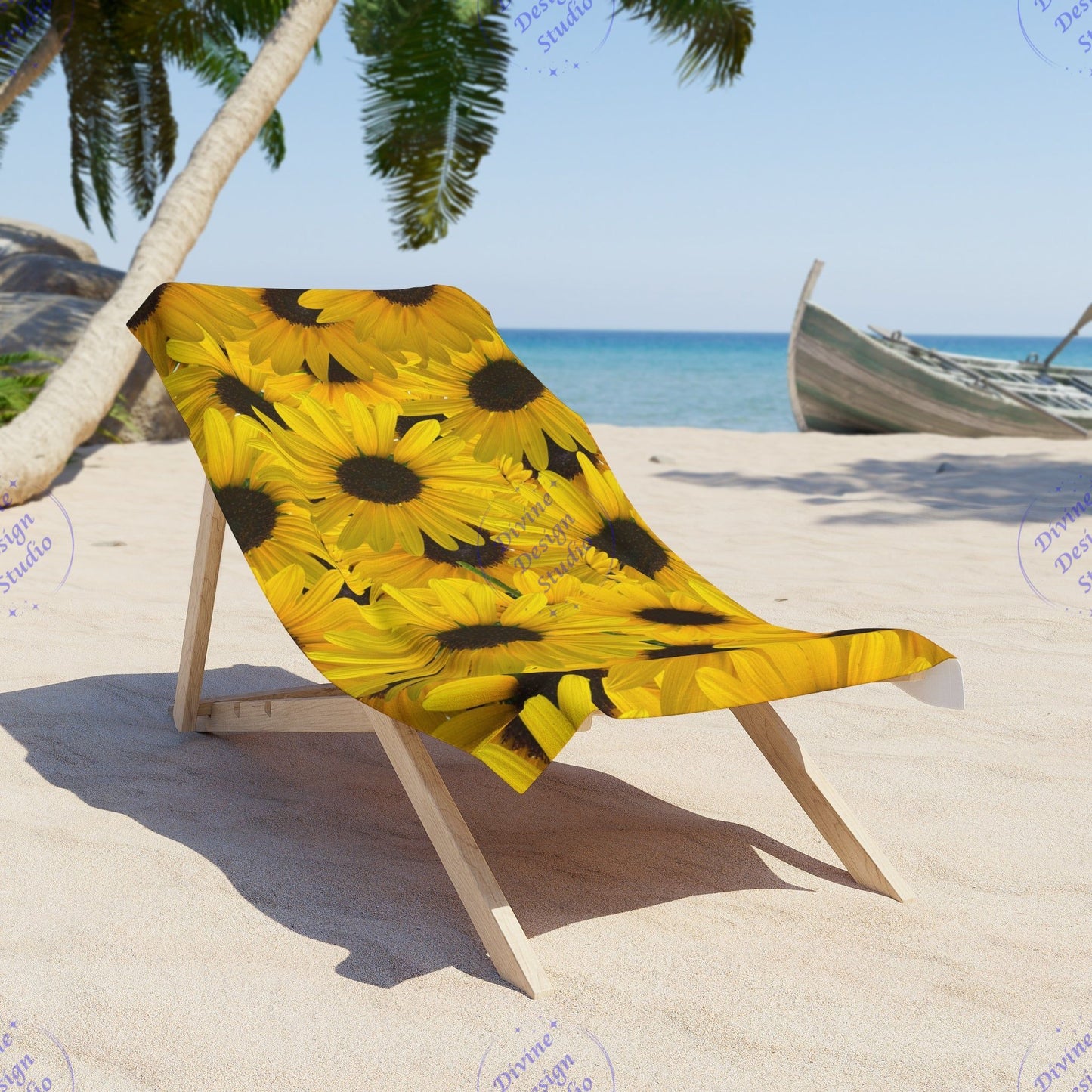 Sunflower Beach Towel